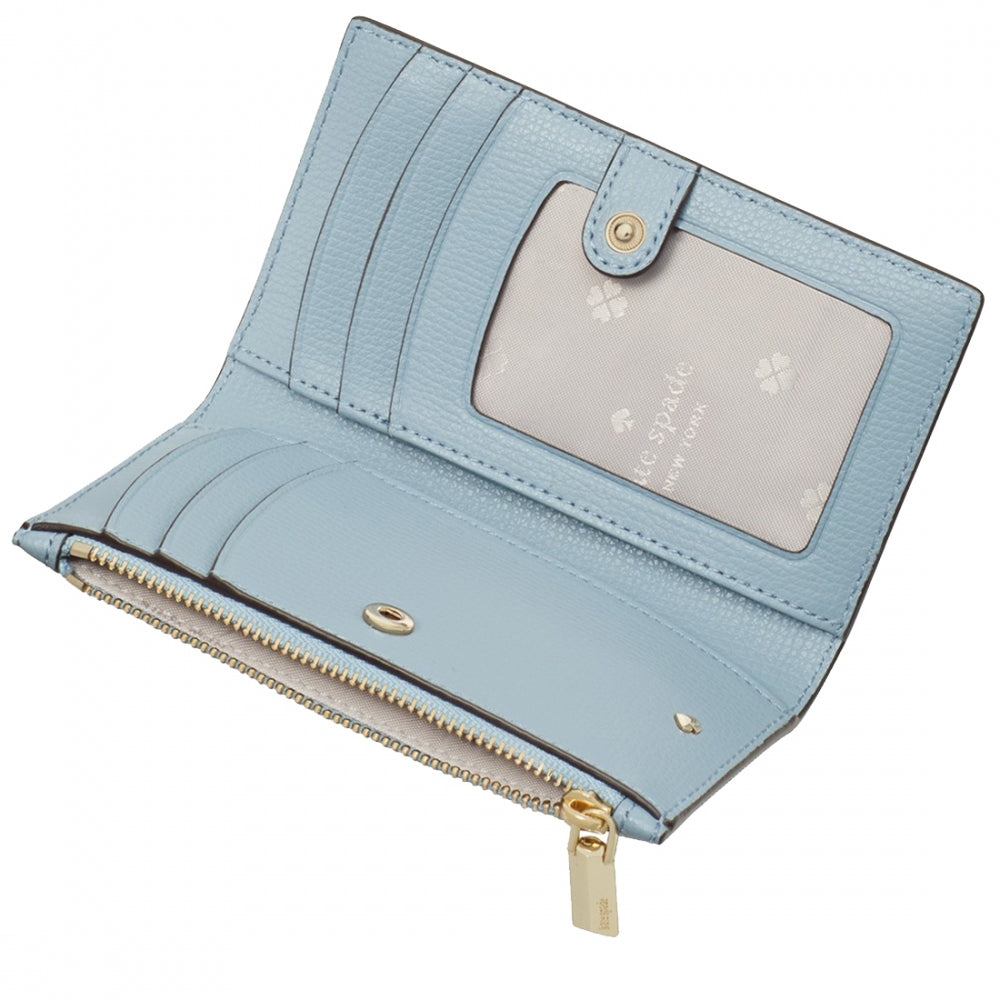 Kate Spade Sylvia Small Slim Bifold Wallet in Horizon Blue