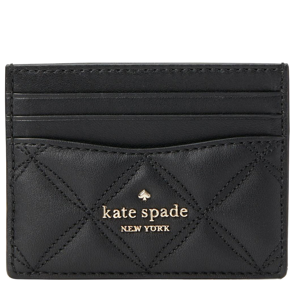 Black kate discount spade card holder