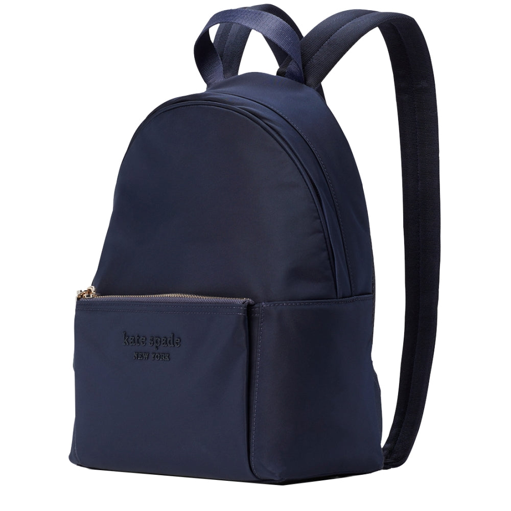 Kate Spade Nylon City Pack Medium Backpack Bag in Rich Navy PinkOrchard