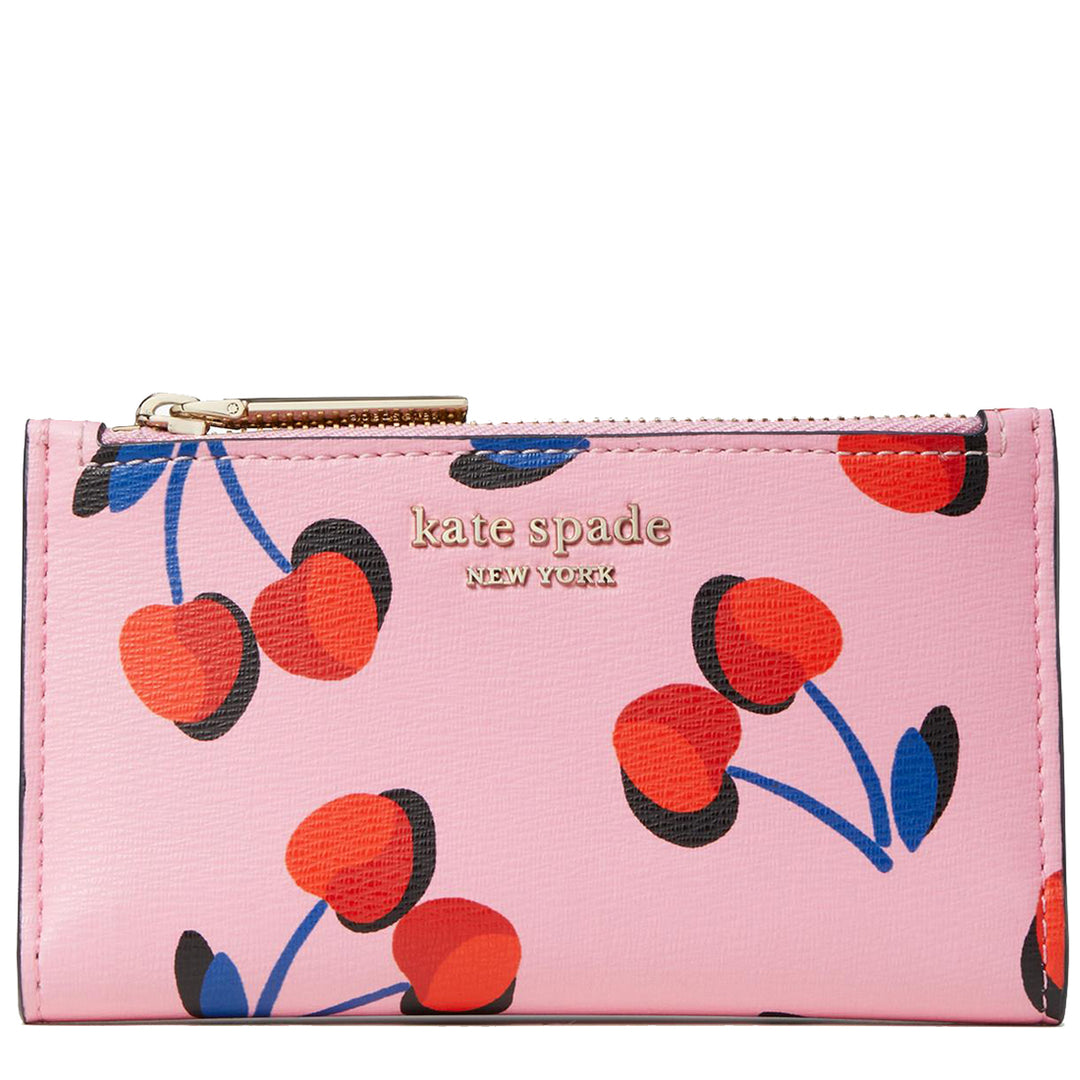 NWT Kate on sale Spade Dancing Cherry Cherrie Staci Satchel+Large Slim bifold Wallet set