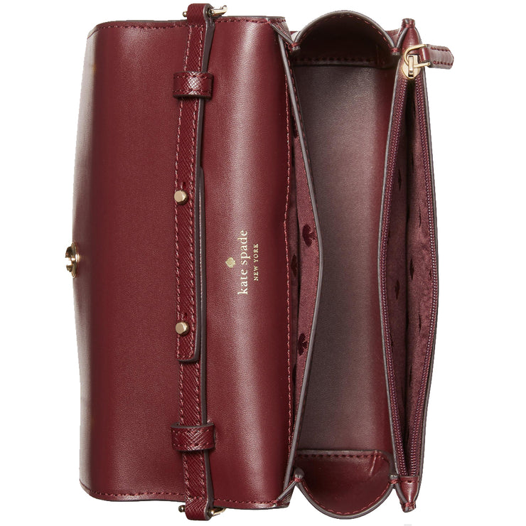 kate spade handbag for women Staci Saffiano Leather Flap Shoulder