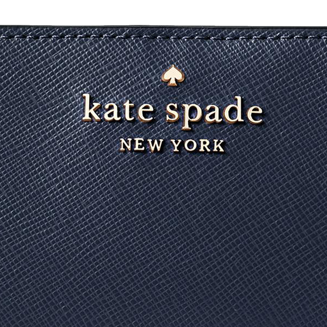 Discount NEW Kate Spade Staci Large Slim Bifold Wallet Crystal Blue WLR00145 $169