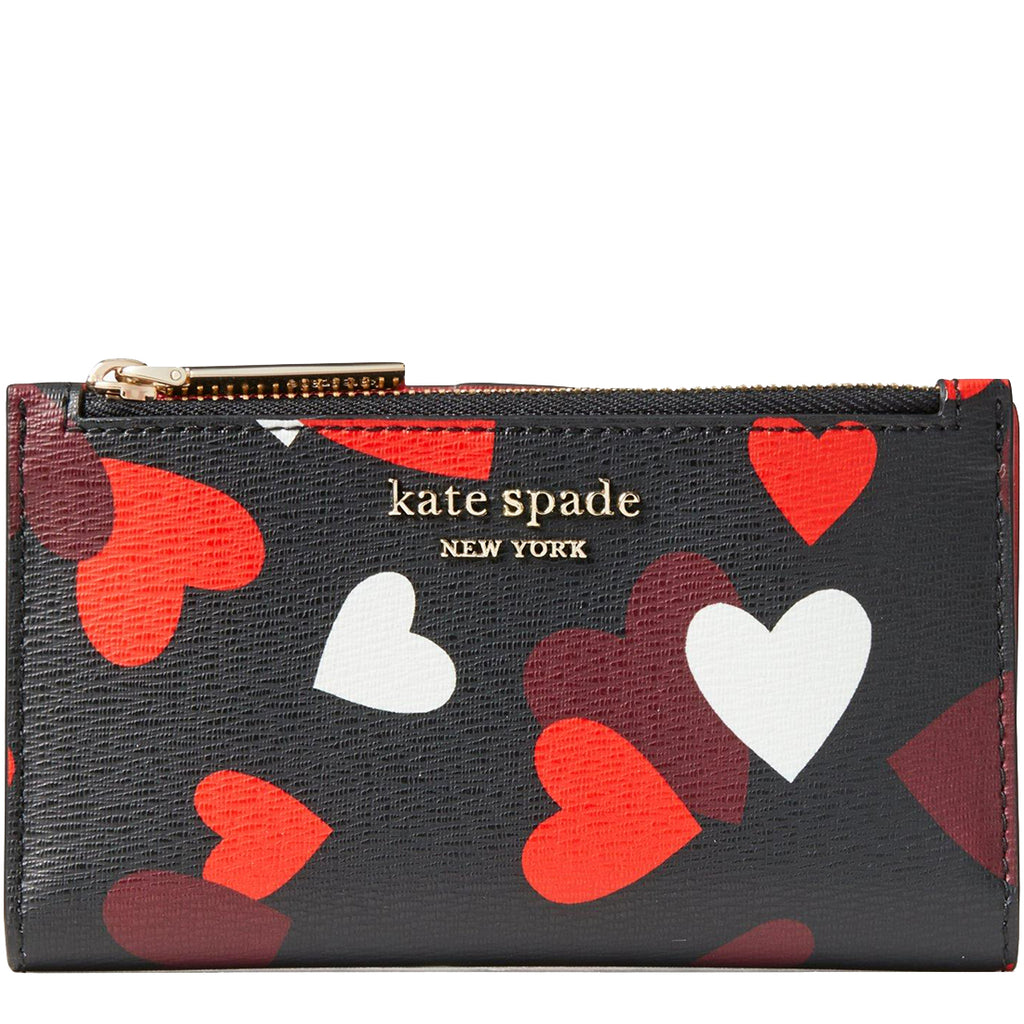 Spencer Hearts Small Slim Bifold Wallet