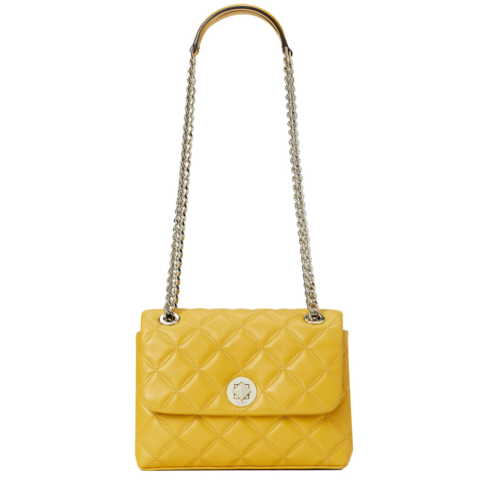 Kate Spade Staci Small Flap Chain Crossbody Lemon Fond Yellow – Gaby's Bags
