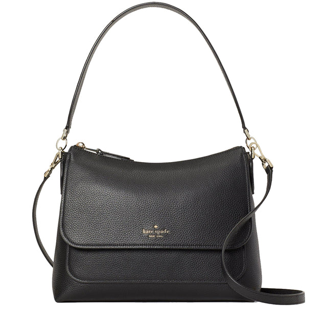 Kate Spade Melody Flap Shoulder Bag in Black – PinkOrchard.com