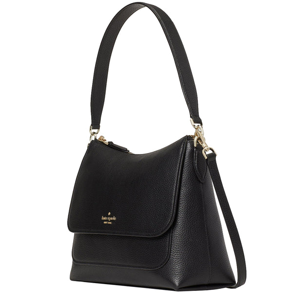 Kate Spade Melody Flap Shoulder Bag in Black – PinkOrchard.com