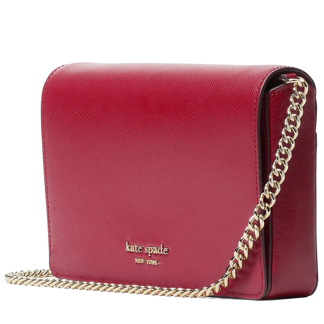 Kate Spade Spencer Chain Wallet Crossbody Bag in Red Currant pwr00293 PinkOrchard