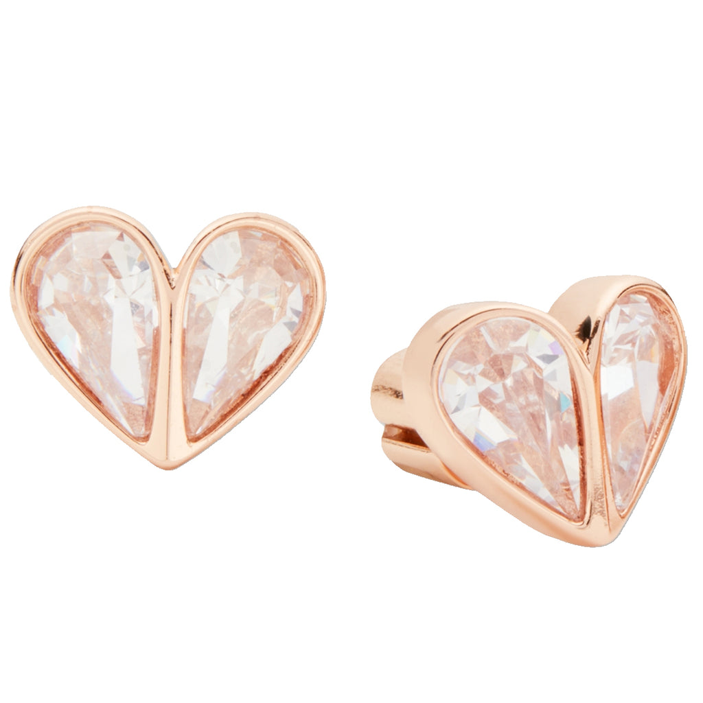 Kate spade rock store solid heart earrings