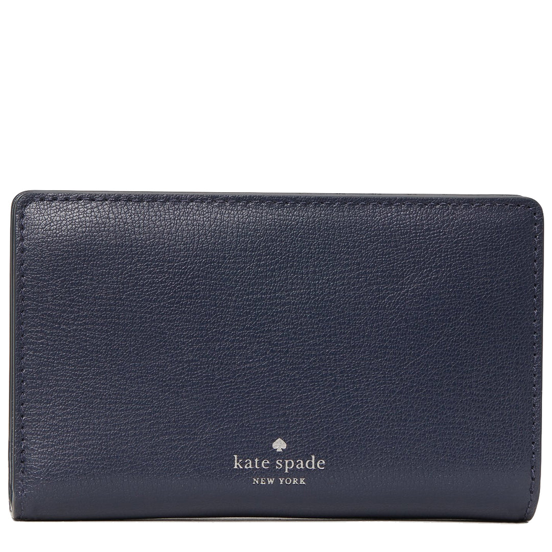 Kate Spade Adel Medium Bifold Wallet in Blazer Blue wlru6082 PinkOrchard