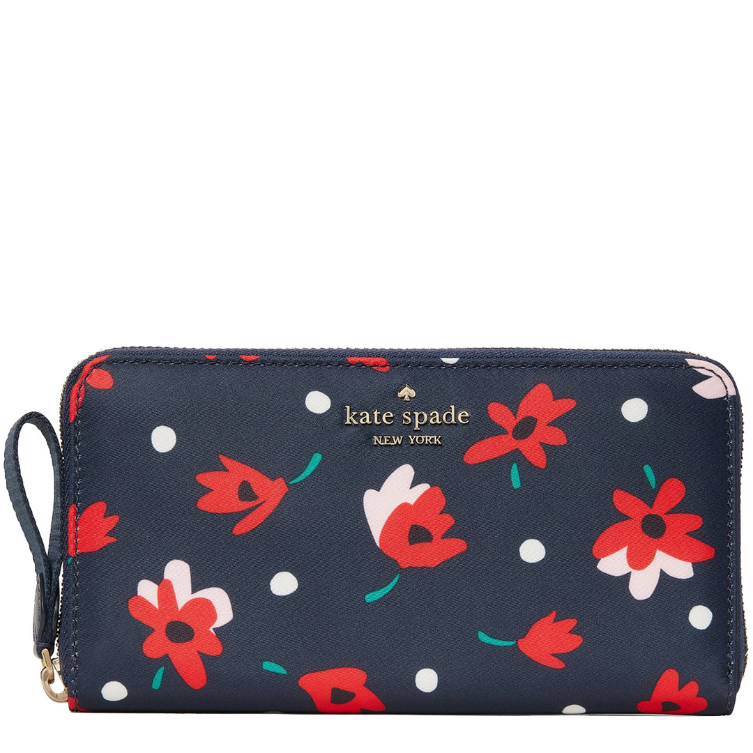 NWT Kate 2024 spade large continental wallet/clutch/floral print