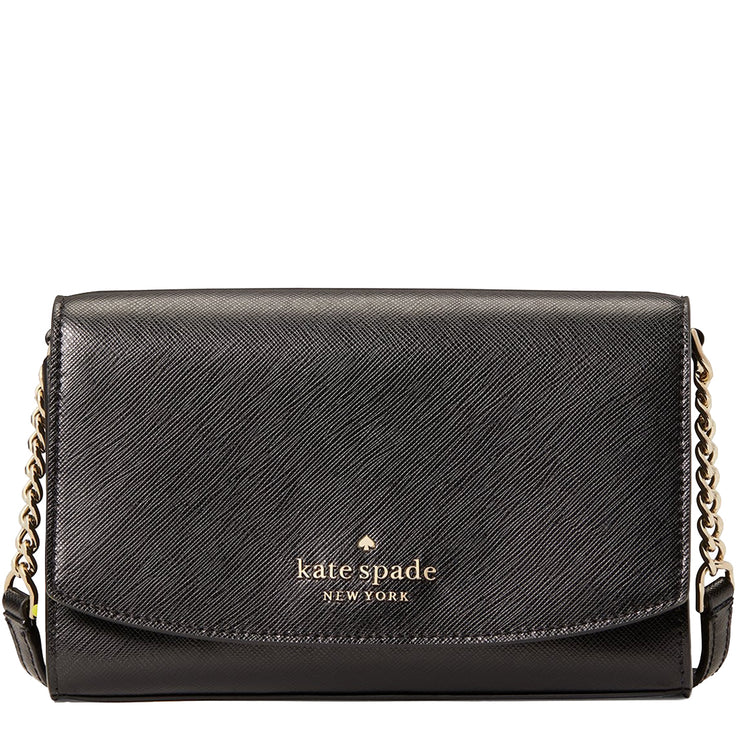 Kate Spade Staci Small Flap Crossbody Bag in Black –