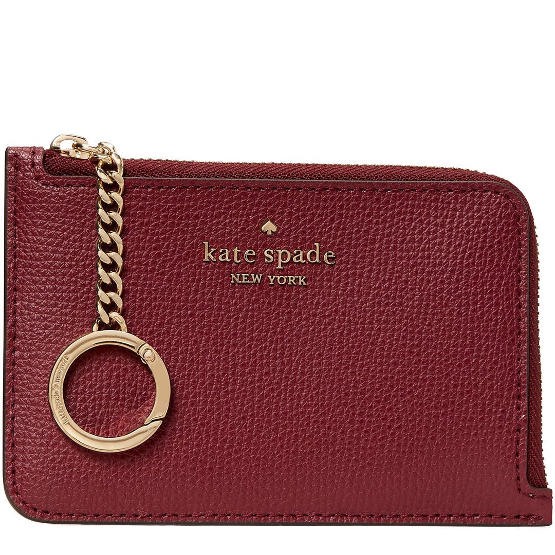 Kate Spade Darcy Medium L-Zip Card Holder in Blackberry Preserve wlr00 –  PinkOrchard.com