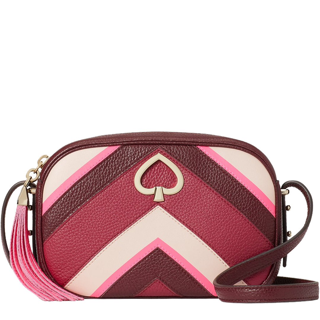 Kate Spade Kourtney Chevron hotsell Crossbody Camera Bag Pink Multicolor