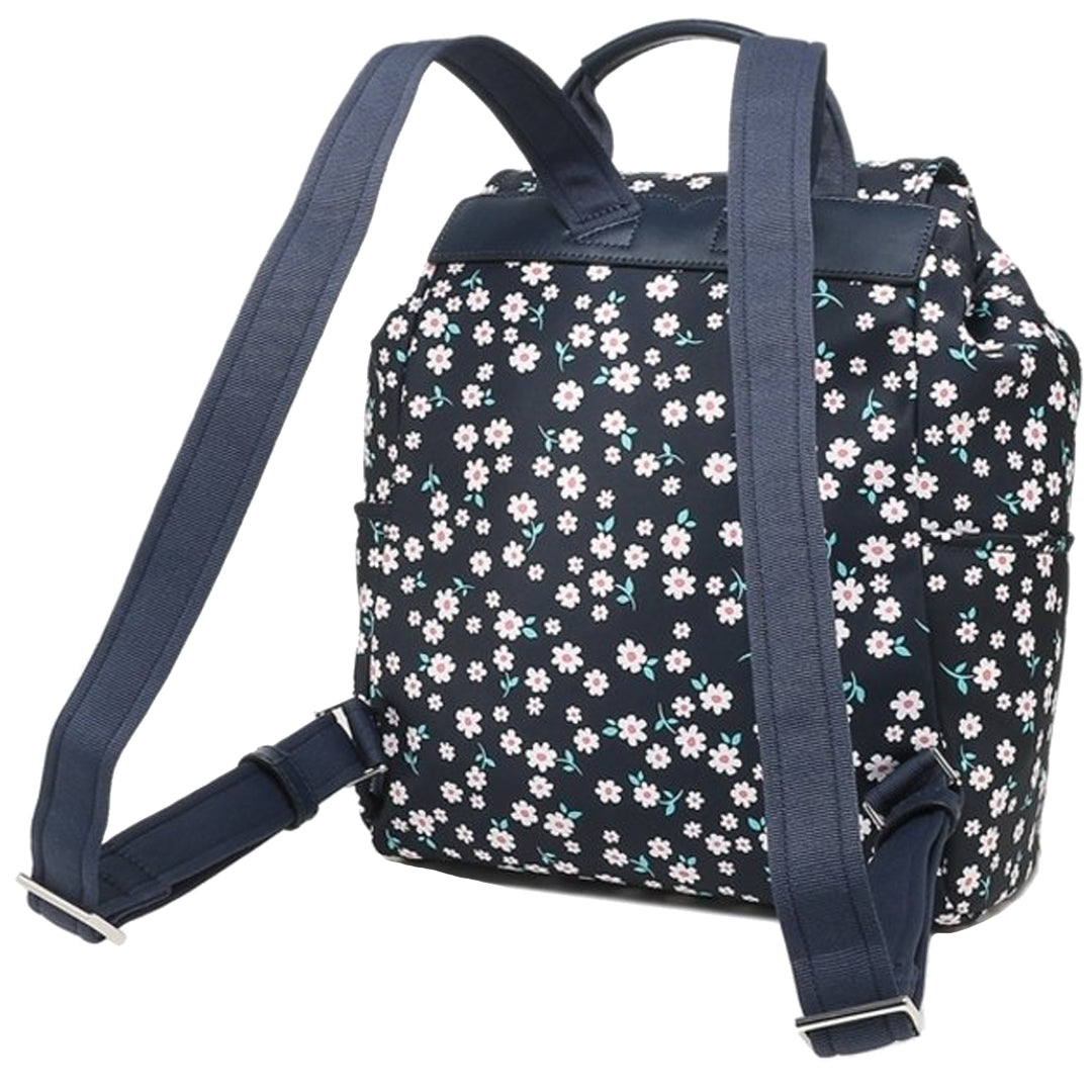 NWT Kate Spade Carley Large Flap Backpack Bag top Fleurett Blue Multi Daisy Floral