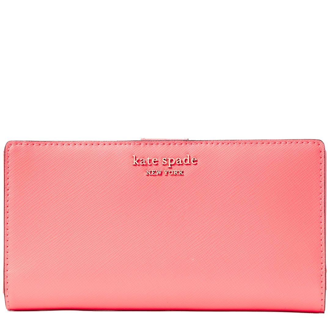 Kate Spade Cameron Street Stacy Large Slim Bifold Wallet in Surprise C PinkOrchard