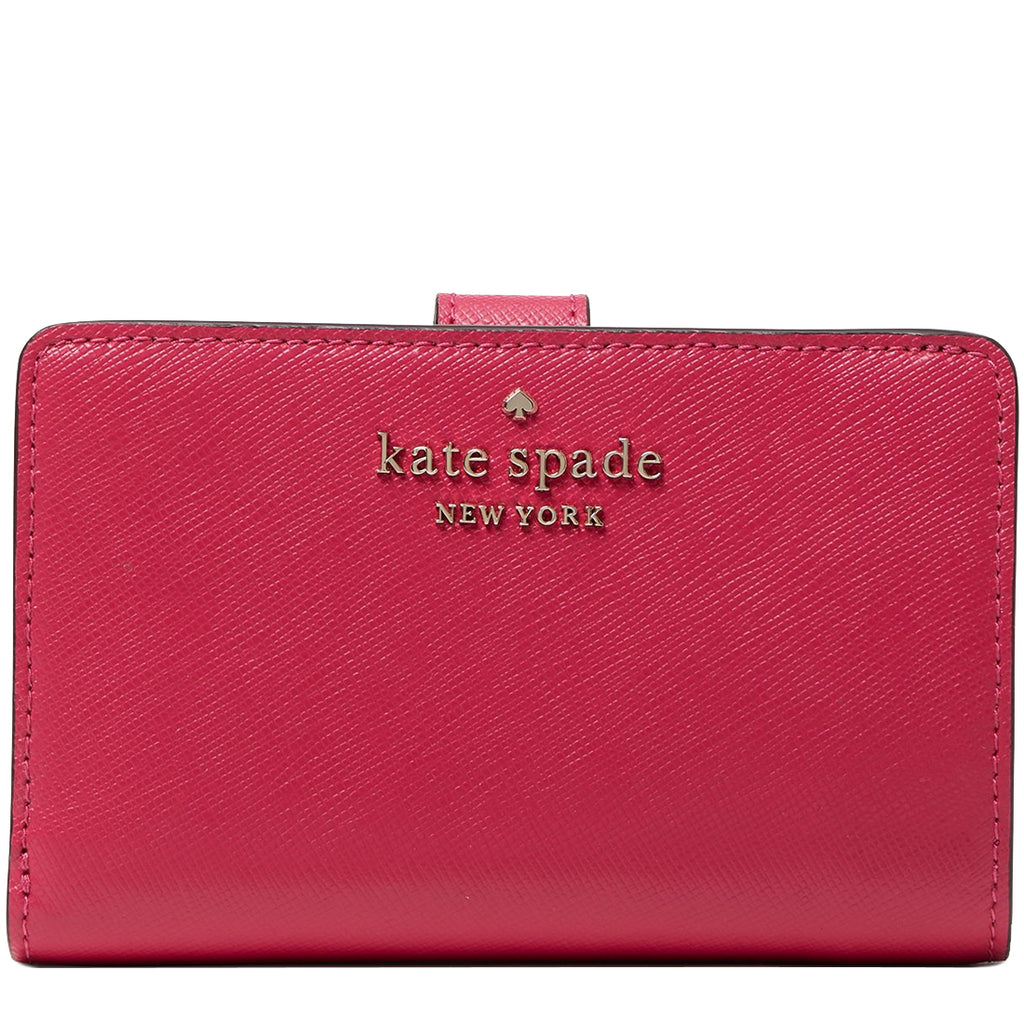 Kate Spade Staci Medium Satchel Crossbody Pink Ruby Saffiano