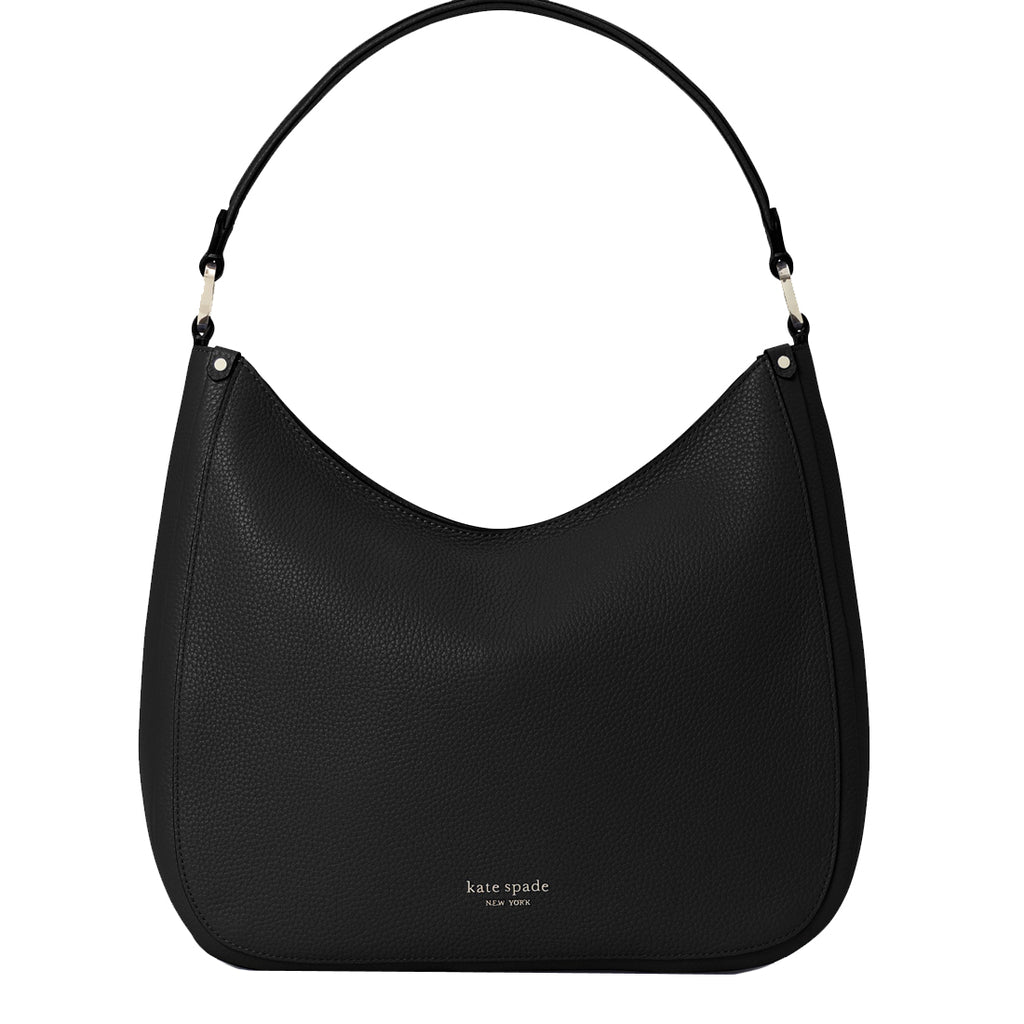 Kate Spade New York Lexy Large Hobo Tote Shoulder Bag Black Leather 