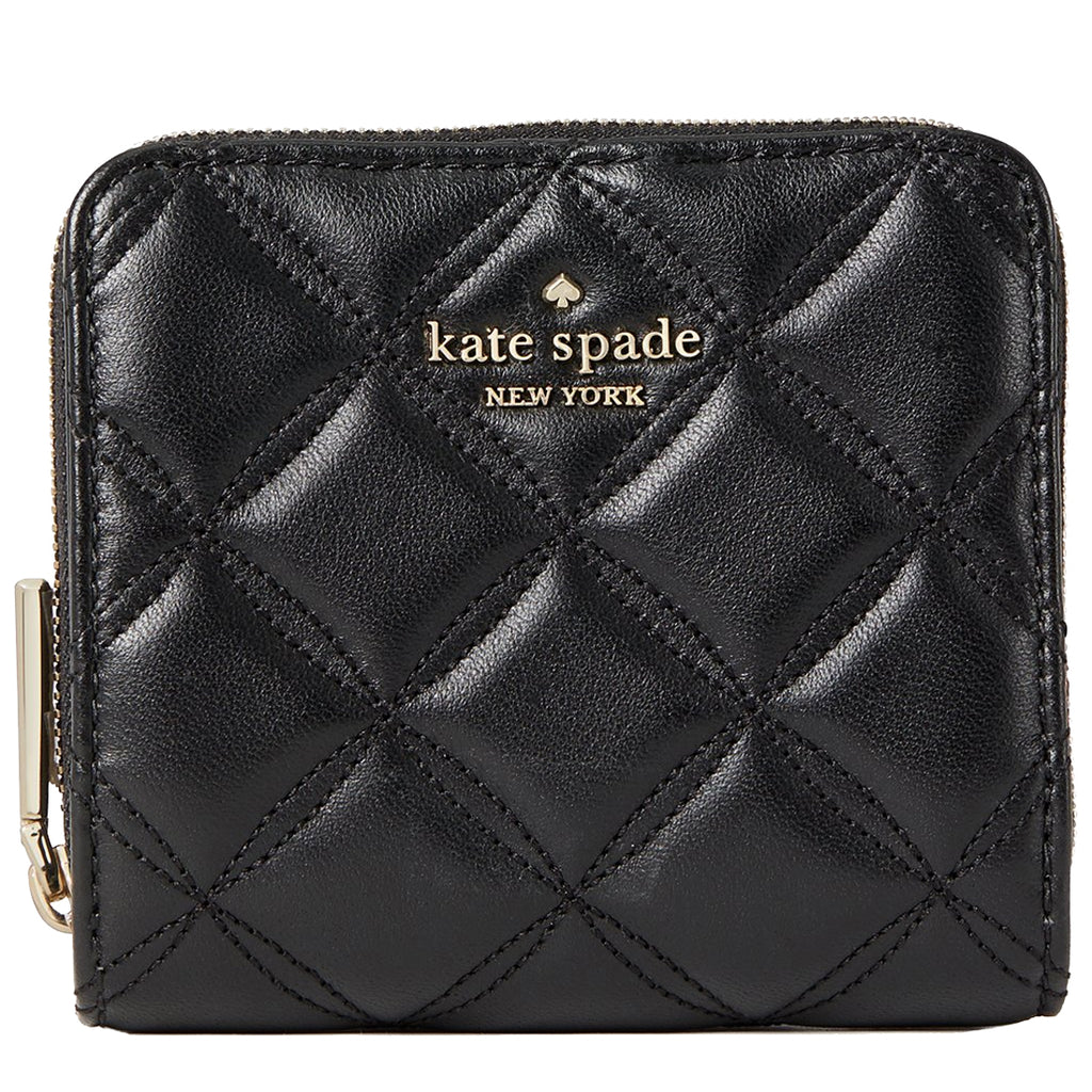 Kate Spade Natalia Small Zip Around Wallet in Black wlr00646 PinkOrchard