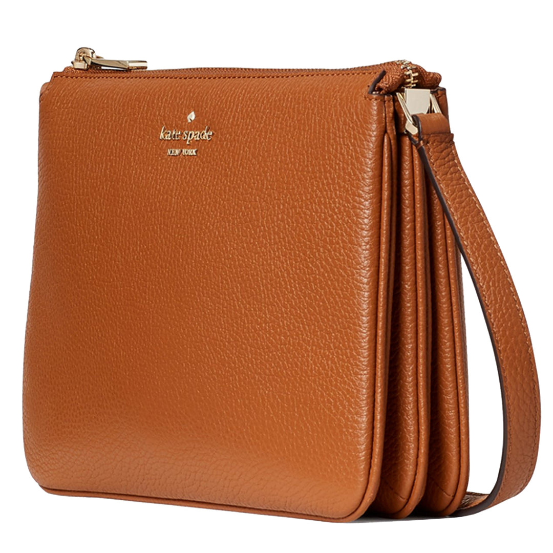 Buy Kate Spade Leila Triple Gusset Crossbody Bag in Warm Gingerbread wkr00448 Online in Singapore PinkOrchard