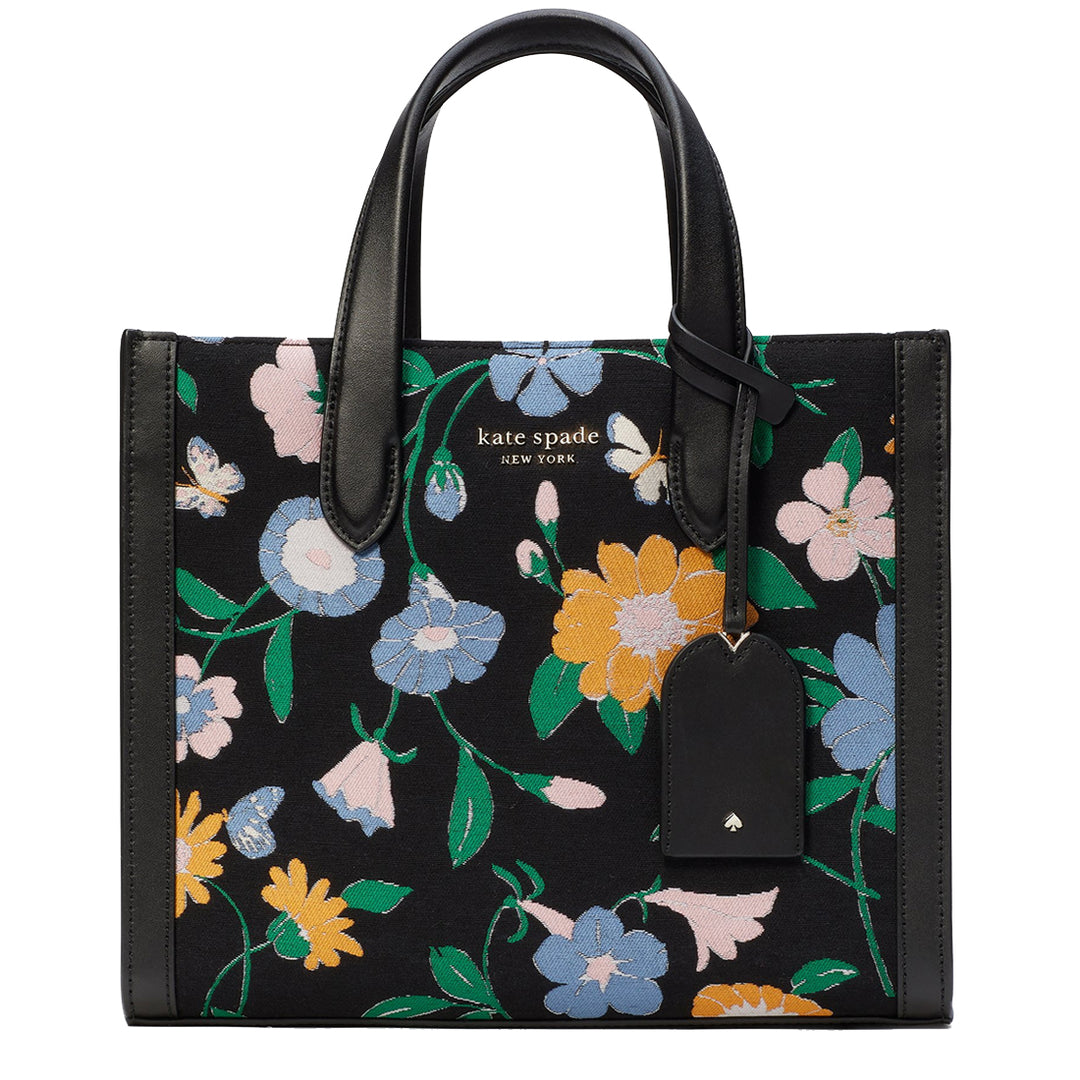 Kate Spade Black Floral good Satchel