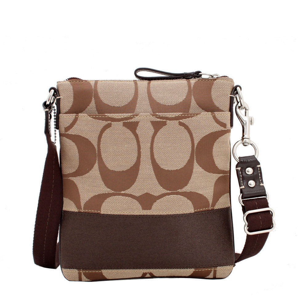 Cheapest Coach Signature stripe crossbody swing pack