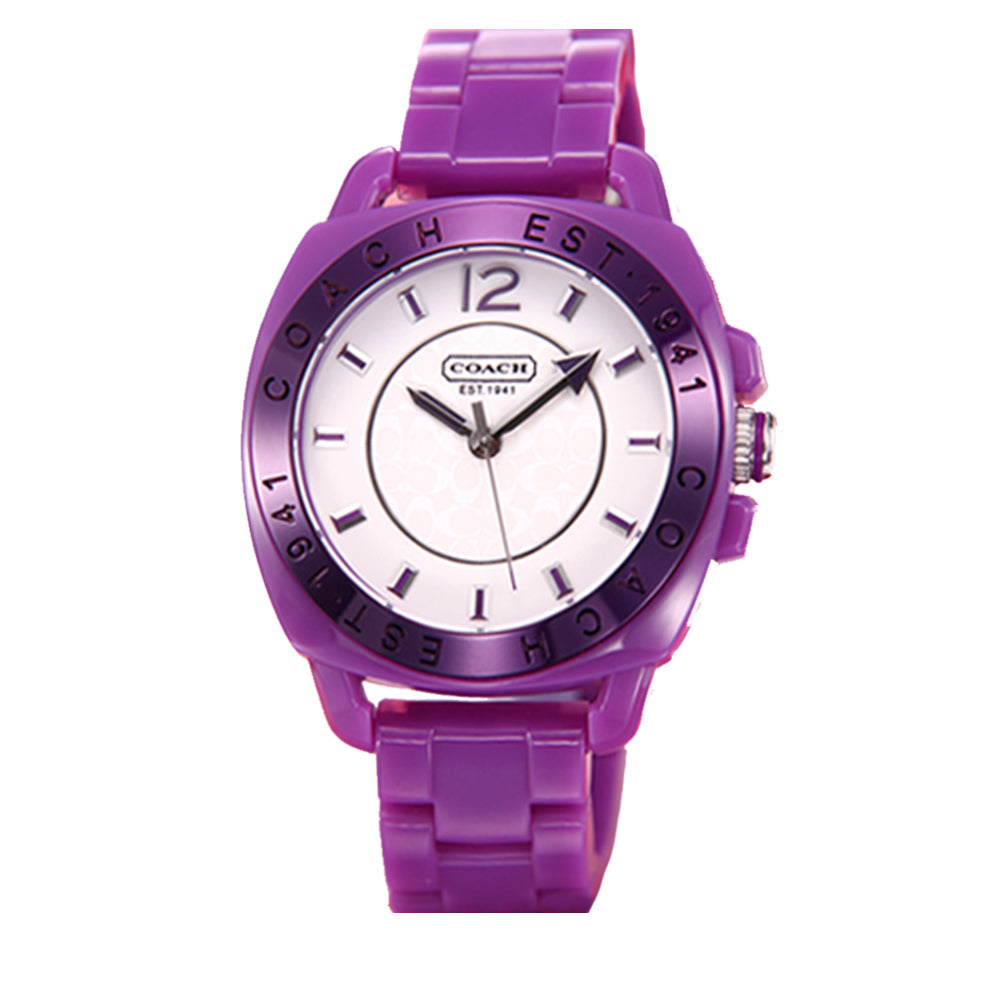 Purple coach watch hotsell