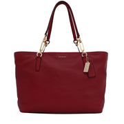 Coach Bag 26769 Madison East West Leather Tote- Scarlet