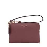 Coach 51197 Small Saffiano Leather Wristlet- Rouge