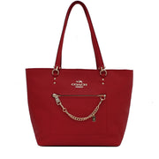 Coach 34817 Town Car Tote Bag in Crossgrain Leather- Red