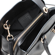 Coach 37575 Mercer 30 Satchel Bag in Grain Leather- Black