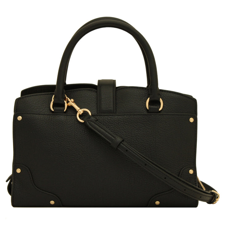 Coach 37779 Mercer 24 Satchel Bag in Grain Leather- Black