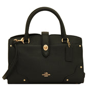 Coach 37779 Mercer 24 Satchel Bag in Grain Leather- Black