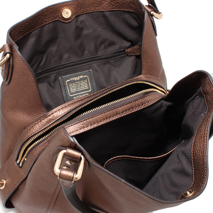 COACH Denim And Leather Blocked Edie 31 Shoulder Bag (medium Denim/brass)  Handbags in Blue