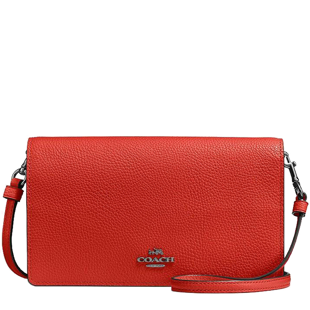 Coach f30256 foldover crossbody on sale clutch