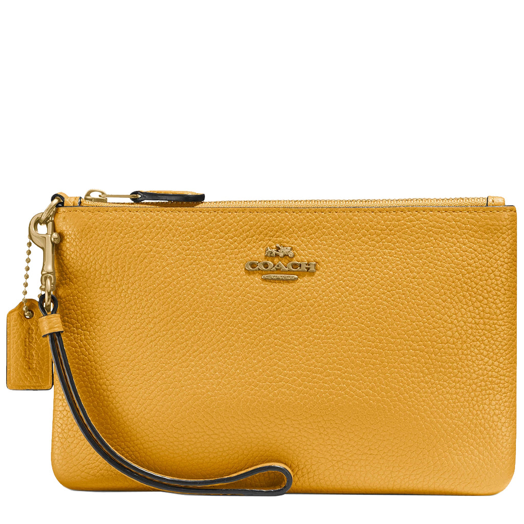 Sunshine Yellow Small Zipper Bag Wristlet – Bosisi Designs