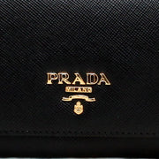 Prada 1MH132 Saffiano Leather Long Fold Wallet- Visone