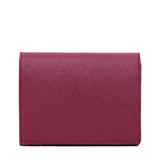 Prada 1MV204 Saffiano Leather Short Bi-fold Clasp Slim Wallet- Cammeo