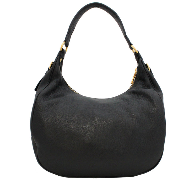 Prada B4311M Vitello Daino Leather Hobo Bag- Ink