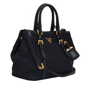 Prada BN1841 Tessuto Nylon Convertible Satchel Bag- Granato