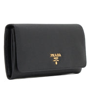 Prada 1MH132 Vitello Move Leather Long Fold Wallet- Lacca