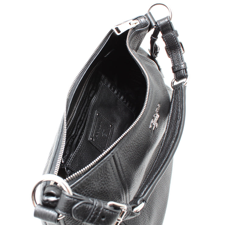 Prada Black Vitello Phenix Leather Hobo Bag BR5096 - Yoogi's Closet