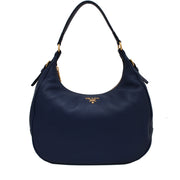 Prada B4311M Vitello Daino Leather Hobo Bag- Ink