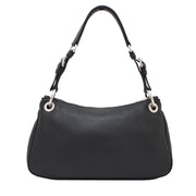 Prada B4894M Vitello Phenix Leather Hobo Bag- Black