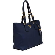 Prada 1BG043 Vitello Phenix Leather Tote Bag- Baltico