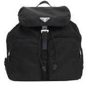 Prada 1BZ005 Tessuto Nylon Zainetto Back Pack Bag- Black