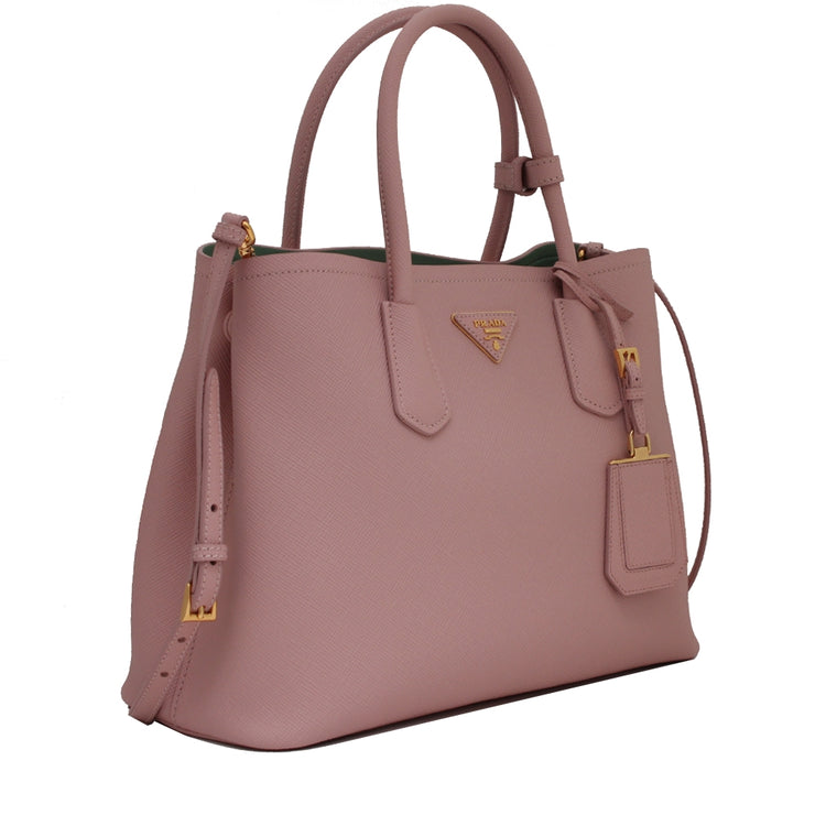 Prada 1BG775 Saffiano Cuir Shopping Convertible Tote Bag- Orchidea- Acquam