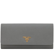 Prada 1MH132 Saffiano Leather Long Fold Wallet- Nube