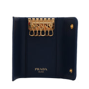 Prada 1PG222 Vitello Move Leather Key Case Holder- Lacca