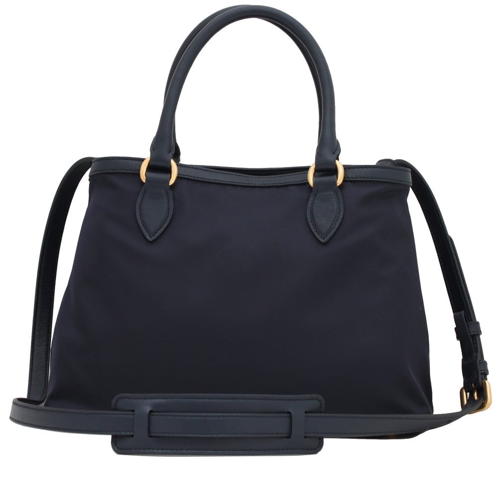 Prada 1BA173 Tessuto Nylon Convertible Satchel Bag PinkOrchard