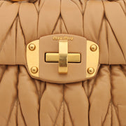 Miu Miu Matelasse Top Handle Flap Bag